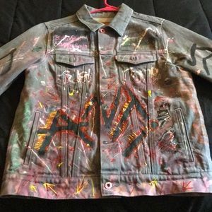 Custom Hand Painted Jean Jacket